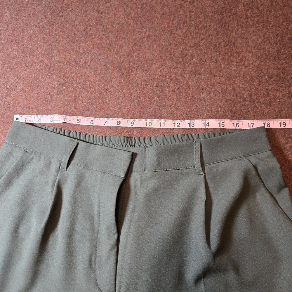 32 Degrees Cool Olive Green Dress Slacks Size Large With A 28in Inseam - Picture 4 of 7